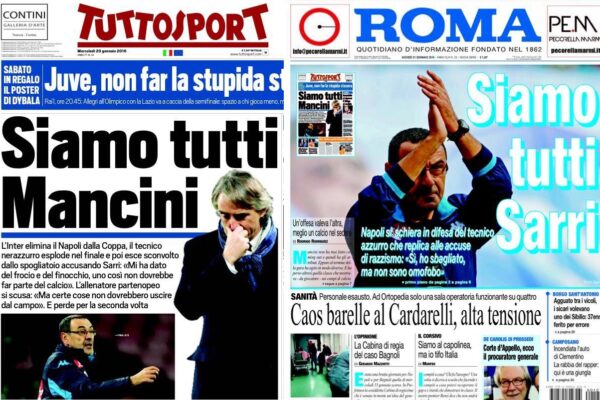 Sulle parole di Sarri, cambierei per una volta prospettiva
