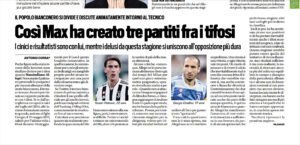Articolo firmato da Antonio Corsa su Tuttosport