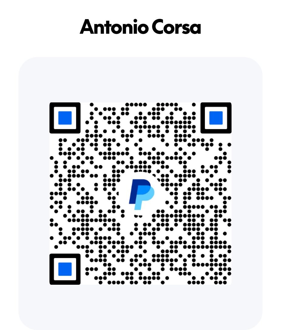 QR code PayPal per sostenere il progetto Calciopoli, vent’anni dopo